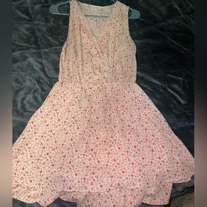 Light pink Sienna Sky dress with flowers, size medium